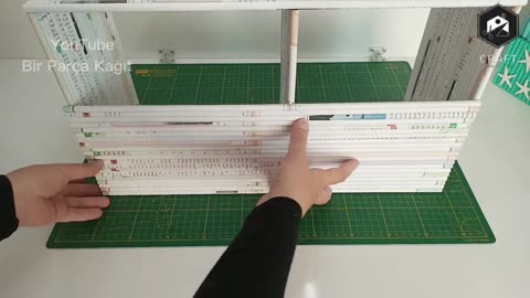 DIY - WASTE PAPER CRAFTS - Multifunction Desktop Bookshelf