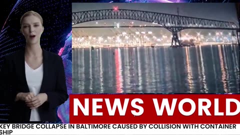 A bridge collapse in Baltimore.