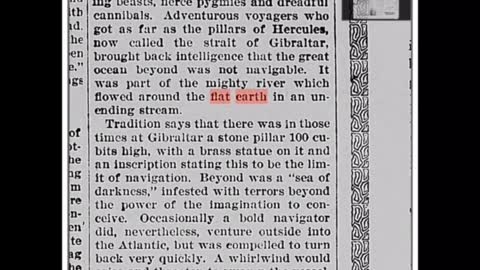 1800 - 1900's NEWSPAPERS FLAT EARTH ARTICLES