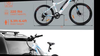 eAhora XC100 26 Inch 48V Mountain Electric Bikes for Adult