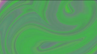 Green abstract spiral liquid fluid motion marbled