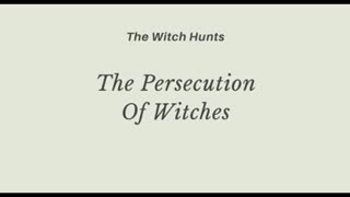 The Persecution of Witches