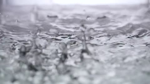 Water drops creating ripples