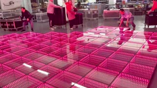Best 3D Mirror Magnet Dance Floor Is Testing In Factory | EagerLED #bestledgrowlights