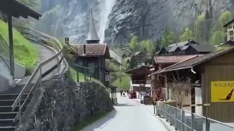 A bela vila de Lauterbrunnen