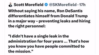 Ron Desantis Silently Takes a jab at Trump with his “No Leaks”