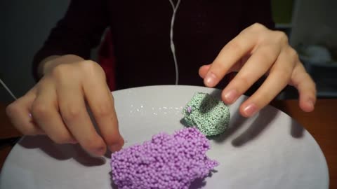 squishy, sticky play foam