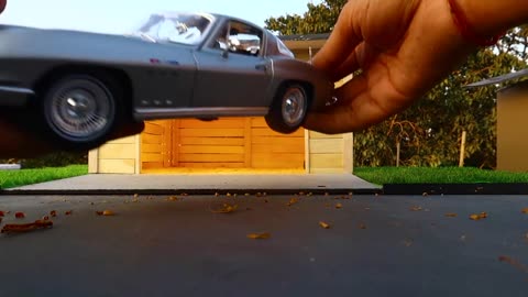 Making a Miniature Wooden Garage for Scale Model Cars - Miniature Farmhouse