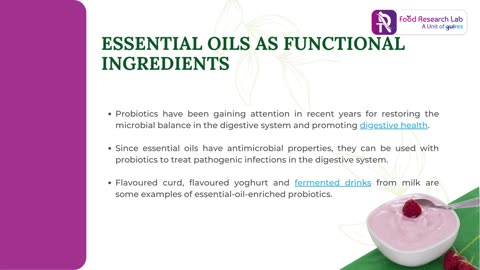 Functional Ingredients in Essential Plant Oil - Guires FRL