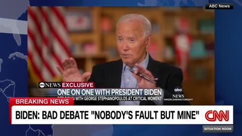 Biden says bad debate performance was ‘nobody’s fault but mine’