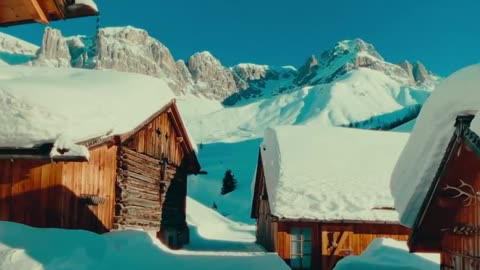 Rifugio Fuciade San Pellegrino, Italy 📍 ❄️ Winter paradise in northern Italy 😍