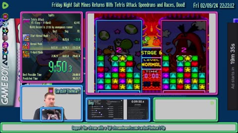 Friday Night Salt Mines - Hoping for a Longer Tetris Attack Speedrun Session, Dood!
