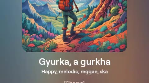 Gyurka, a gurkha - AI-generált reggae/ska vicces szöveggel