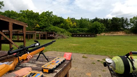 Air Venturi Avenger 22 caliber 50 yard shooting