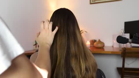 asmr neck and back massage