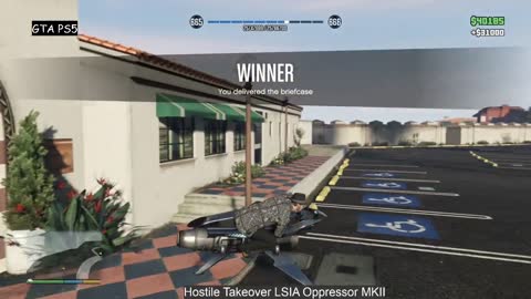 PS5 nexgen GTA Online Solo: Hostile Takeover - Oppressor MKII - LISA $31,000 in 1:34