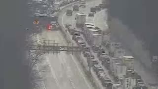 Pennsylvania - A tractor-trailer jackknifed on westbound I-78 and spilled fuel,