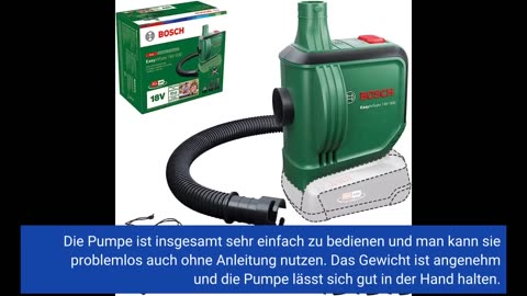 Käuferbewertungen : Bosch elektrische Luftpumpe/Luftpumpe für Luftmatratze EasyInflate 18V-500