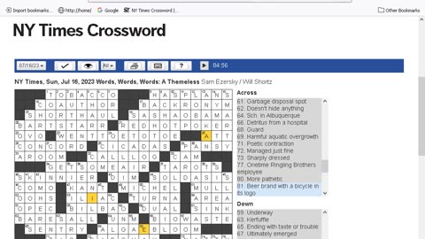 NY Times Crossword 11 Jun 23, Sunday