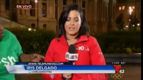 SPANISH NEWS REPORTER IN PHILLY PUNCHED ON LIVE TV BY MAD WOMEN