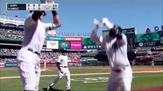 Aaron Judge's First Swing of the Year is a HOME RUN (Walk Up, Full At-Bat, and Celebration)