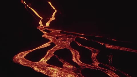 Outdoor aerial photography, a spectacular view of the eruption of the United States volcano