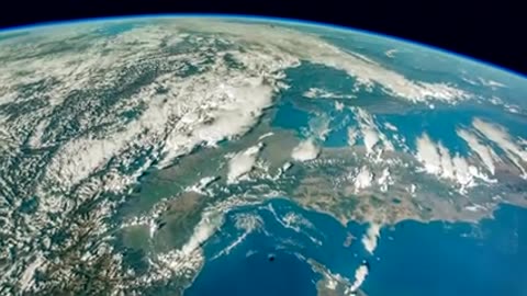 ISS timelapse travelling to Europe