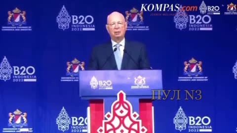 Dr N(W)O aka Klaus Schwab is giving a lecture on “the new globalist order” at the G20