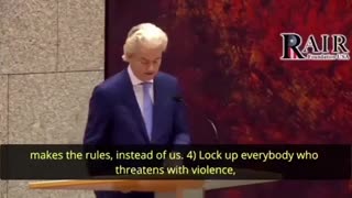 Geert Wilders aka “Dutch Donald Trump” Goes off on Islamic Muslims