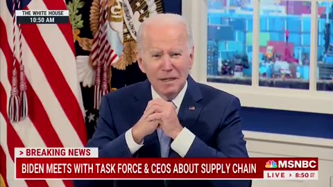 Joe Biden blames Trump for horrible Economy as he sits in front of a Fake Set