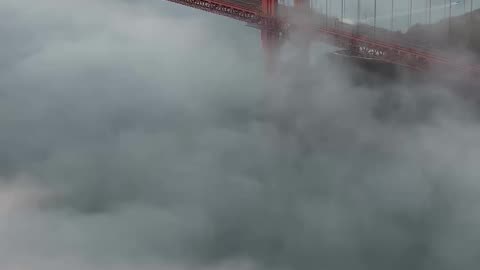 The Golden Gate Bridge is a suspension bridge across the Golden Gate Strait, USA