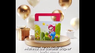 mario bros coloring bag