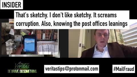 Project Veritas interview with US Postal worker directed to back date mail-in ballots