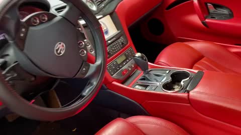 Red Interior Maserati