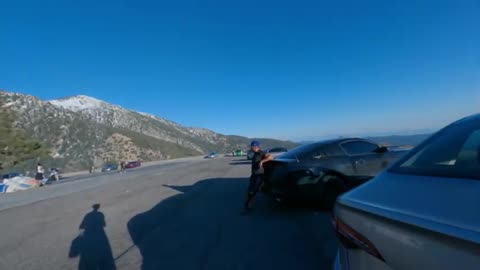 American is drifting in a mountain and lots of sports car just like Fast and Furious in real life 1