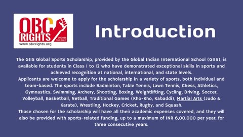 ways to get GIIS Global Sports Scholarship in India
