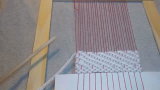 Twill Weaving on the DIY Small Frame Tapestry Loom