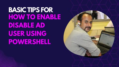 How to enable disable AD user with PowerShell commands