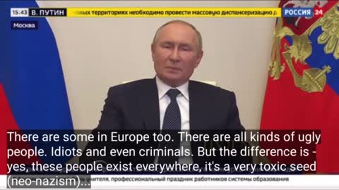 Putin Interview on the "Far-Right" fighting