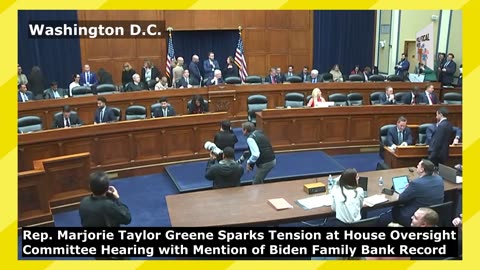 Rep. Marjorie Taylor Greene Mention Biden Family Bank Record