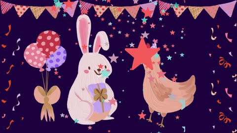 Happy Birthday Song! Cute Birthday Animals Theme! Birthday Party for kids! Cute for Baby Birthday!