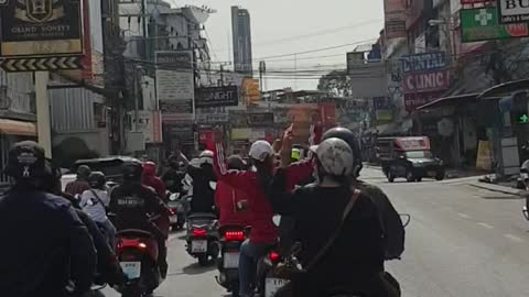 Pattaya 8 aug 2021 red shirts 3