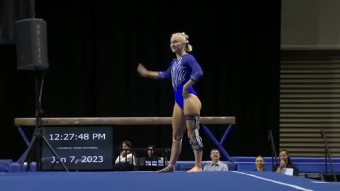 Rebekah Ripley - Barbie Girl Floor Routine - BYU Gymnastics