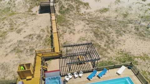 Aerial Video Tour - Dune Maker - T12005 - In The 4x4 Area Of Corolla, NC
