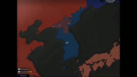 age of civilization 2 timelapse south korea conquered north korea