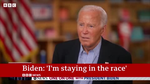 Joe Biden says only the 'Lord Almighty' could convince him to quit / BBC News