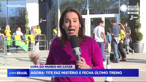 Seleção Brasileira faz último treino antes da chegada ao Catar