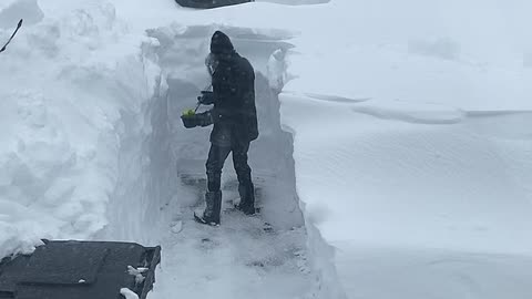 Snow storm in St. John's, Mount Pearl Newfoundland