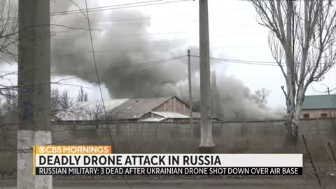 Russia says it shot down a Ukrainian drone over a Russian airbase