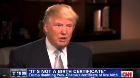 Trump on Obama’s Birth Certificate: